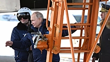 Появилось видео взлета Ту-160М с Путиным на борту