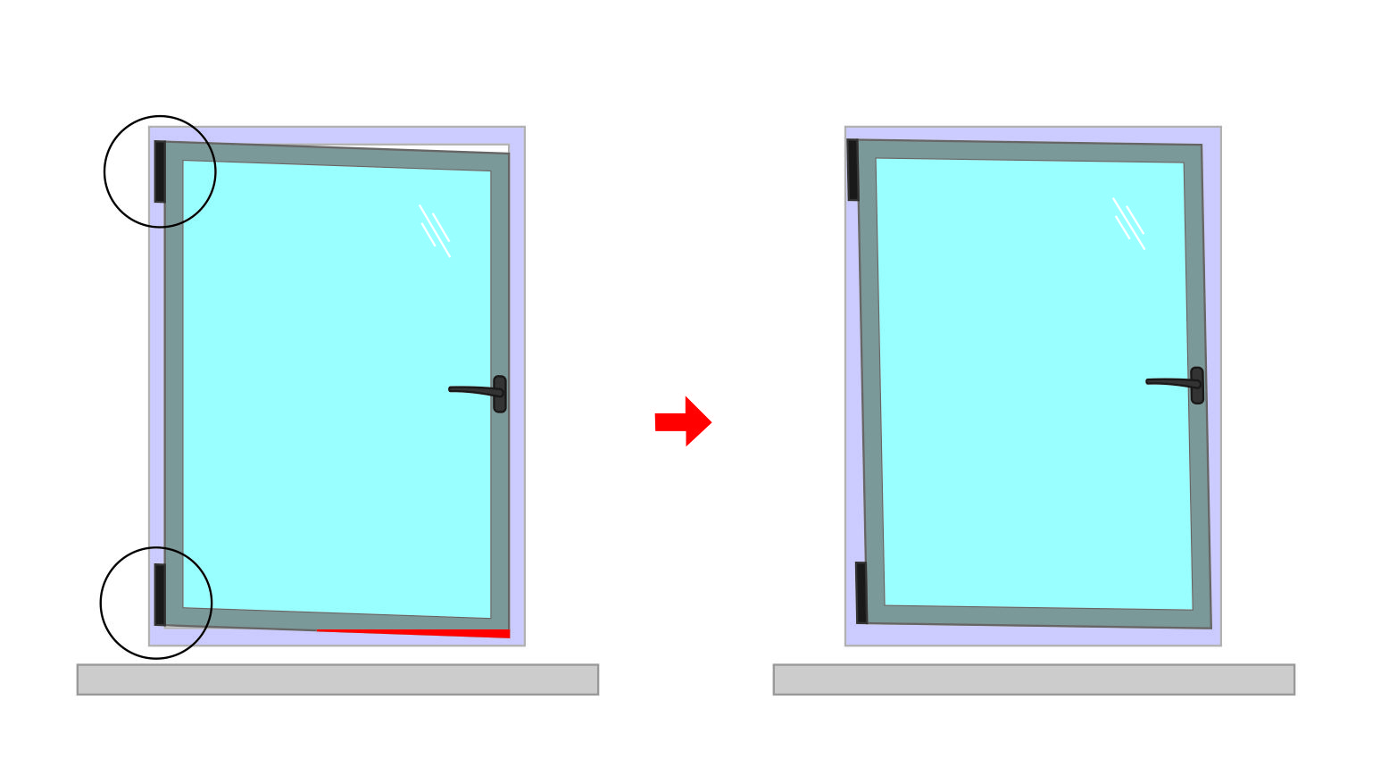 Что делать, если окно цепляется за раму и с трудом закрывается