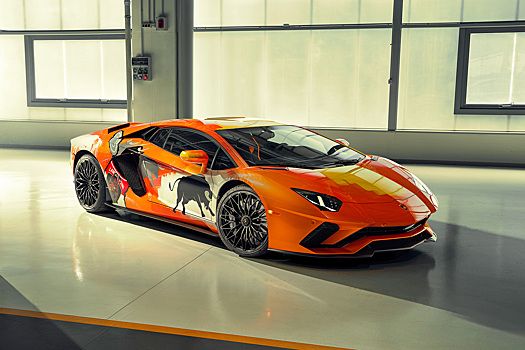 Lamborghini позволила уличному художнику разукрасить Aventador