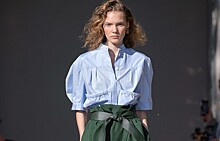 Кожаные комбинезоны, трикотажные комплекты и идеальные рубашки: смотрим коллекцию Salvatore Ferragamo Spring 2020