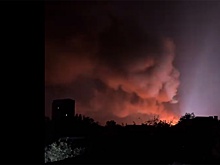 Очевидцы сняли удар "Гераней" по подстанции "Бавария" в Харькове