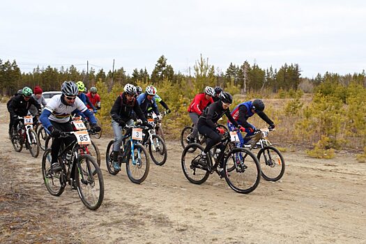 В Якутске прошли велогонки по пересеченной местности