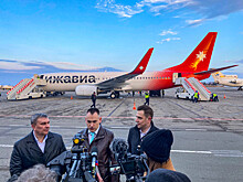 Авиакомпания Ижавиа совершила первый рейс на первом Boeing 737 в новой ливрее
