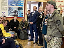 В Чебоксарах проводили первых мобилизованных горожан