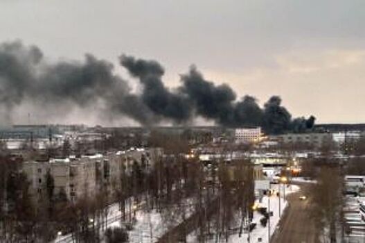 В Нижнем Новгороде произошел крупный пожар в промзоне
