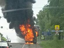 Автобус с 20 пассажирами загорелся в Ижевске