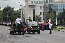 Порядка 1,4 тыс. военнослужащих и около 30 единиц военной техники прошли парадным строем в День Победы в Новороссийске