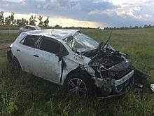 На дороге Ульяновск — Димитровград — Самара автомобилистка на Toyota съехала в кювет