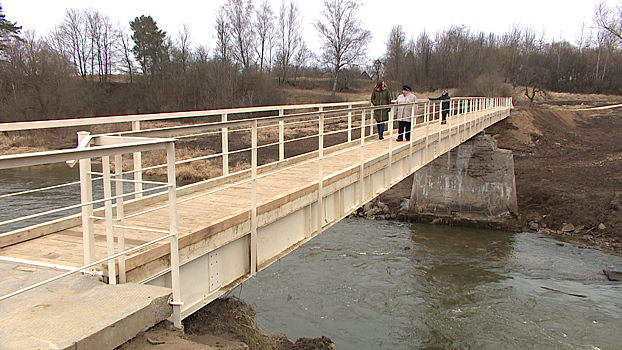 В посёлке Краснополянское возвели новый мост