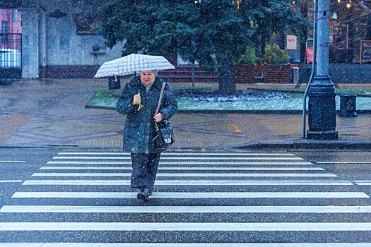Циклон принёс дожди и мокрый снег на Кубань