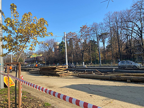 В Краснодаре снова образовался провал грунта