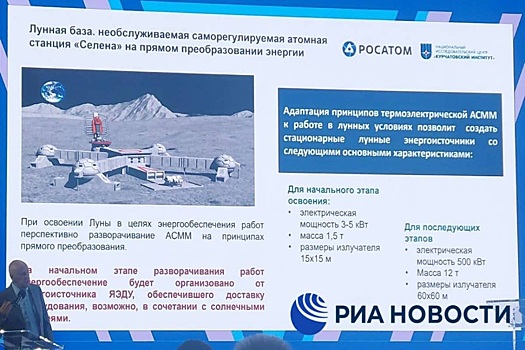На Луне у России будет своя станция с отечественной энергоустановкой