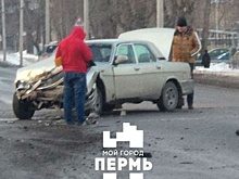 Пермяк на "Волге" протаранил автобус