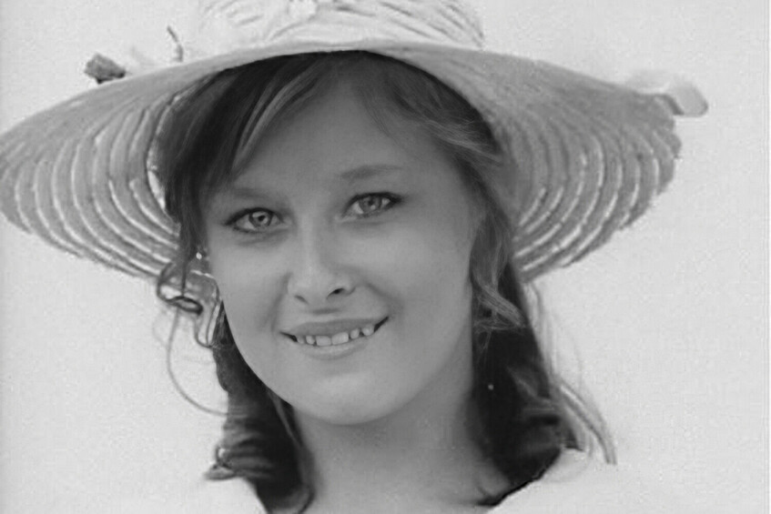 Актриса Лариса Удовиченко в роли возлюбленной Пашки Кукушкина Людмилы в фильме «Счастливый Кукушкин», 1970 год