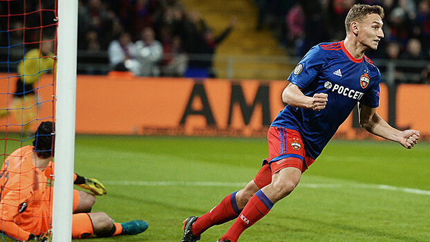Чалов забил первый гол в Лиге чемпионов