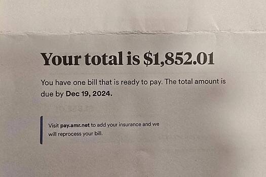 Парень показал счет за услуги скорой помощи в США и разозлил пользователей сети