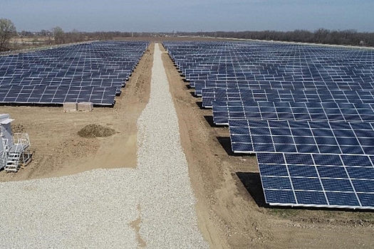 В Адыгее построили мощную солнечную электростанцию