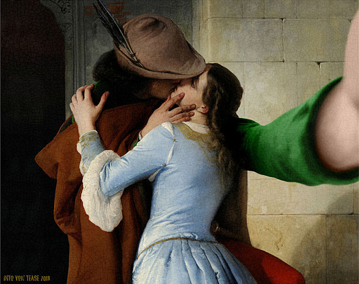 Франческо Хайес, «Поцелуй», 1859