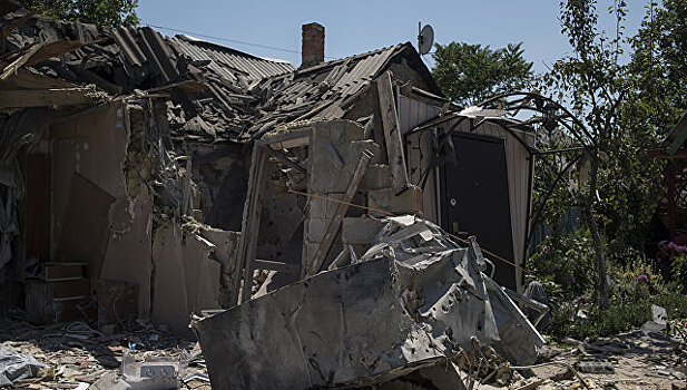 Три дома повреждены при обстреле Донецка