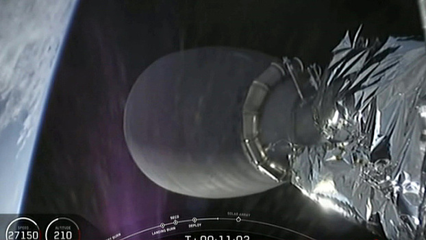 Ракета-носитель "Фалькон 9" вывела на орбиту Земли грузовой космический корабль