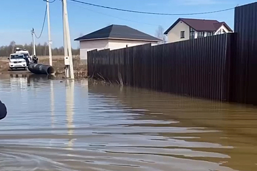 Выяснились подробности затопления талыми водами деревни в Чеховском городском округе