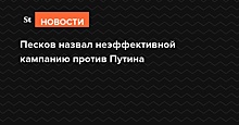 «Цель понятная — дискредитация»: Песков назвал неэффективной кампанию в СМИ против Путина