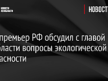 Вице-премьер РФ обсудил с главой Ленобласти вопросы экологической безопасности