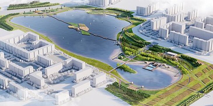 Черное озеро в Москве украсят архипелагом искусственных островов