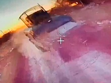 Дроноводы уничтожили бронеавтомобиль «Казак» в районе Константиновки