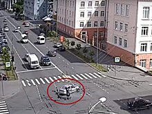 В Петрозаводске мотоциклист пролетел несколько метров после столкновения с автомобилем