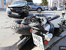 В Тюмени погиб мотоциклист, попавший в аварию с пожаром
