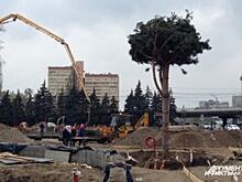 В сквере у Дома культуры моряков строят светомузыкальный фонтан