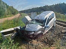 В Елабужском районе водитель Lada погиб при столкновении с поездом