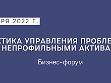 Состоялся бизнес-форум «Практика управления проблемными и непрофильными активами»
