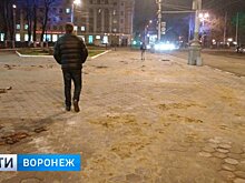 Воронежцы пожаловались на разбитую плитку в центре города