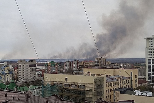 Хабаровск затянуло дымом с горящих островов