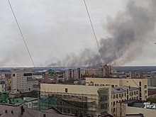 Хабаровск затянуло дымом с горящих островов
