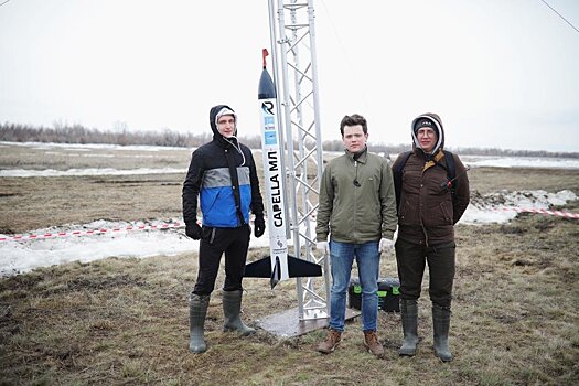 В Самарской области студенты запустили экспериментальную ракету