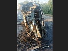 В Сорочинске в ДТС с загоревшимся автомобилем пострадал водитель