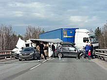 В Подмосковье массовая авария заблокировала движение на Кудиновском шоссе