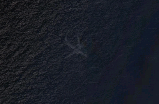 На картах Google обнаружили загадочный объект в Атлантическом океане