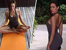 Модель Валентина Иванова снялась в облегающем комбинезоне на Мальдивах