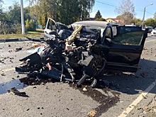 Полиция показала фото смертельного ДТП в Старожиловском районе