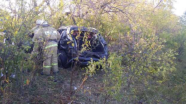 Автомобиль вылетел в кювет под Омском