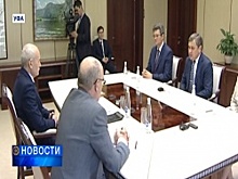 Рустэм Хамитов провёл встречу с вновь избранным руководителем ЦИК Хайдаром Валеевым