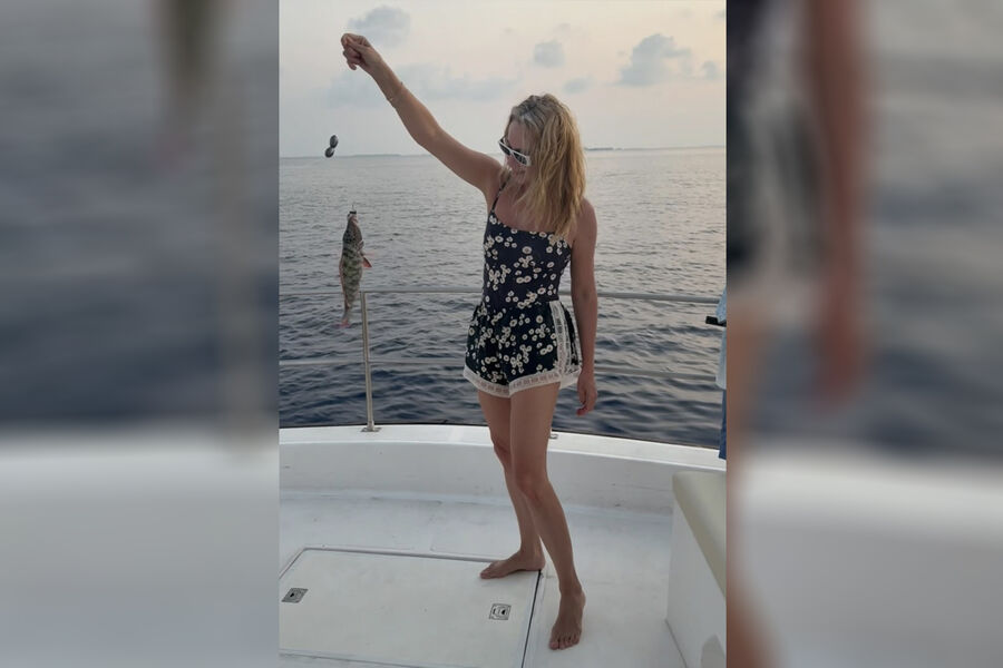 Рудковскую раскритиковали за рыбалку на Мальдивах