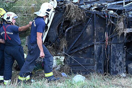 Автобус с украинцами попал в аварию