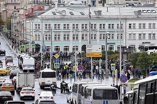 Полиция напоминает: акция в центре Москвы - незаконная