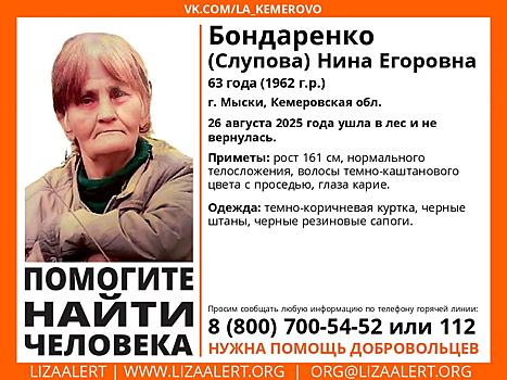 Пожилая женщина пропала в кузбасском лесу