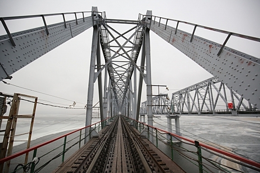 В Волгоградской области открыли новый железнодорожный мост через Дон